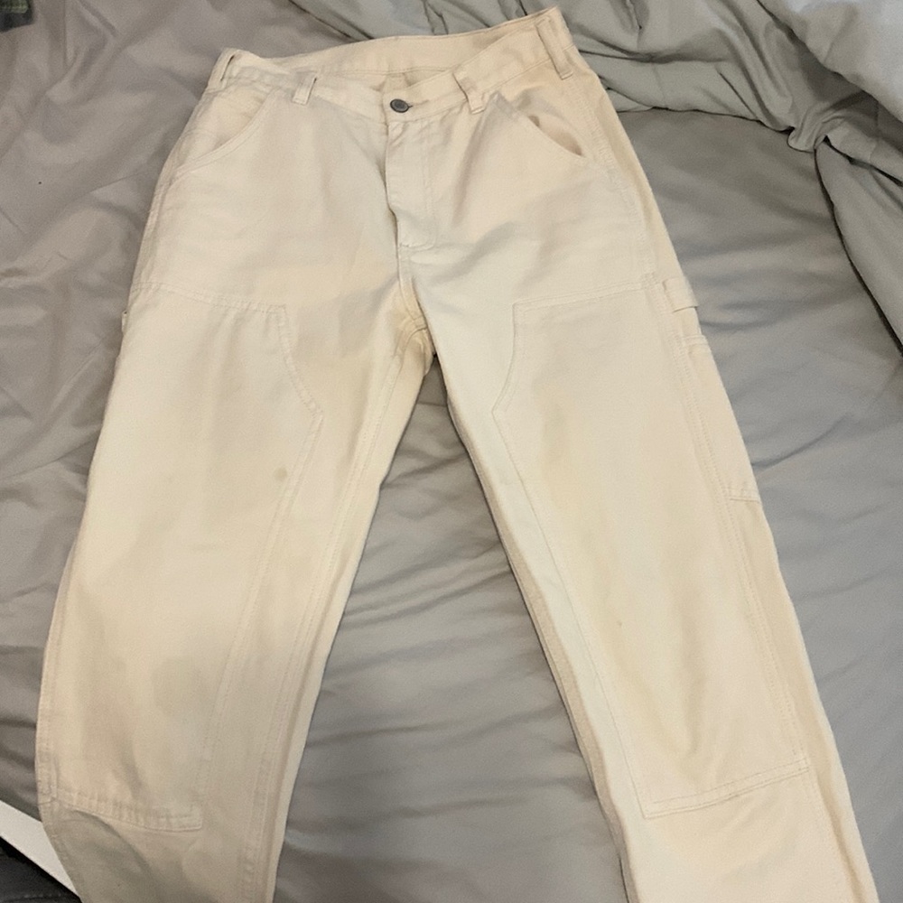 Brandy Melville Ivory Cargo Pants